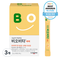 비오비타 배배 유아 유산균, 60회분, 3개