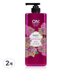 온더바디 스위트 러브 퍼퓸 바디워시, 865ml, 2개