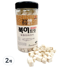 레드퍼피 반려동물 간식애진심 트릿 동결건조 통간식, 북어맛, 90g, 2개