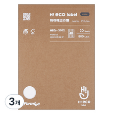 Formtec Hi Eco條碼用標籤紙 HEQ-3102, 40格, 60個