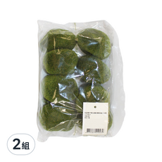 Coupang 中號人造植毛青苔石 Set 8入, 防水形成透明防水薄膜 無色無味綠色環保, 2組
