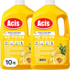 아키스 베이킹소다 프레쉬 레몬 주방세제, 3L, 10개