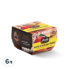 아넬라 생과일 프리미엄 디저트 과일퓨레 2p, 망고, 200g, 6개