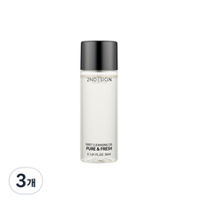 세컨디자인 퍼스트 클렌징 오일 퓨어 앤 프레쉬 미니, 30ml, 3개