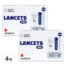 세원메디칼 비멸균 란셋 28G 십자형