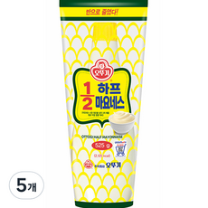 오뚜기 칼로리를 줄인 마요네스, 525g, 5개