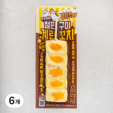 행복담기 철판구이 계란꼬치 햄치즈, 110g, 6개