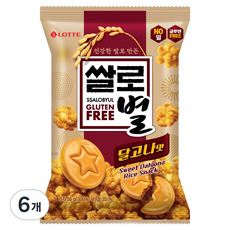 롯데웰푸드 쌀로별 달고나맛, 6개, 56g
