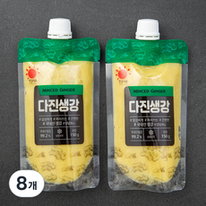 엔젤식품 짜서쓰는 다진생강, 150g, 8개