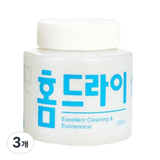 웰존코리아 홈드라이 세제 본품, 300ml, 3개