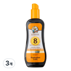 澳大利亞黃金 SPF 8 油噴霧, 237ml, 3個