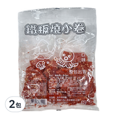 嘉南食品 鐵板燒小卷風味, 整包出售, 140g, 2包