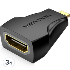 벤션 Micro HDMI to HDIM M F 변환 젠더, AITB0, 3개