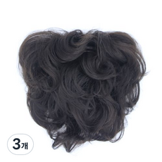 끌레오라미 여성용 정수리 가발 D632, 자연갈색, 3개
