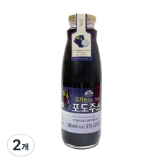 오가닉스토리 유기농 과즙그대로 포도주스, 2개, 1L