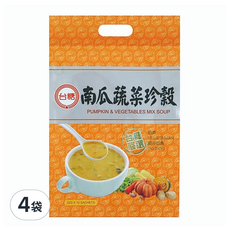 台糖 南瓜蔬菜珍穀, 素食, 22公克 x 12包, 264g, 4袋