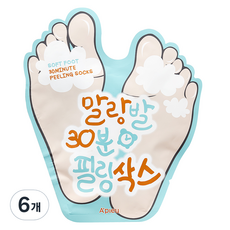어퓨 말랑발 30분 필링 삭스, 1개입, 6개, 40ml