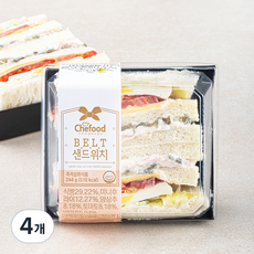 쉐푸드 BELT 샌드위치, 244g, 4개