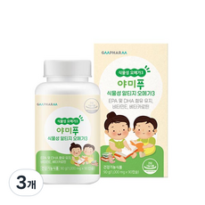 지엠팜 야미푸 식물성 알티지 오메가3 90g, 90정, 3개