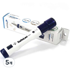 세이프란프로 볼펜형 수동 채혈기, 1개입, 5개
