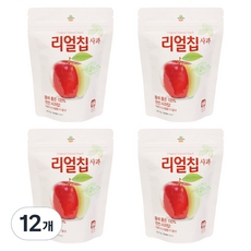 산마을 리얼칩 사과 동결건조 사과칩, 15g, 12개