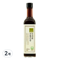 올가홀푸드 우리콩 전통간장, 420ml, 2개