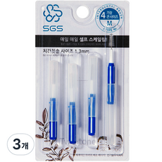 SGS 치간칫솔 일반형 1.3mm, 4개입, 3개