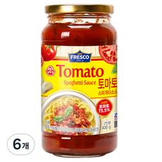 오뚜기 프레스코 토마토 스파게티소스, 400g, 6개