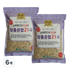 대한농산 슈퍼푸드 5곡 플러스 맞춤혼합 21곡, 2kg, 6개