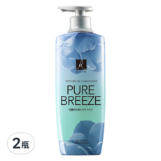 ELASTINE 伊絲婷 Pure Breeze 奢華香水 潤髮乳, 添加17種胺基酸, 受損修護, 長效持香, 600ml, 2瓶