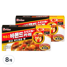 하우스 바몬드카레 순한맛, 115g, 8개