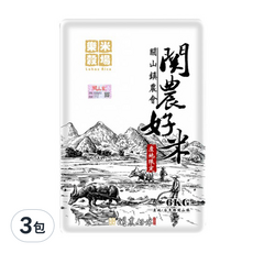 樂米穀場 台東關山鎮農會關山米, 6kg, 3包
