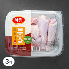 하림 토종닭 닭볶음탕용, 1000g, 3개