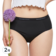 한나센스 미디 데일리 생리 팬티 XL 블랙, 1개입, 2개
