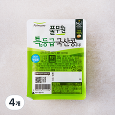 풀무원 국산콩두부 부침용, 210g, 4개