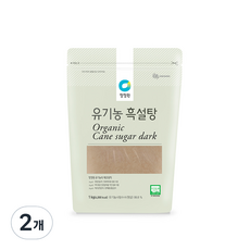 [청정원] 유기농 설탕 흑설탕, 1kg, 2개