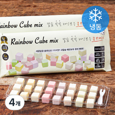 칼슘쏙쏙 레인보우 큐브 MIX (냉동), 80g, 4개