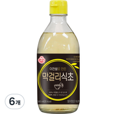 오뚜기 이천쌀로 만든 막걸리 식초, 345ml, 6개