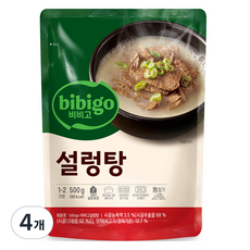 비비고 설렁탕, 500g, 4개