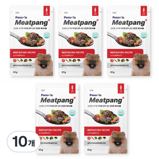 페노비스 강아지 미트팡 화식사료 관절 근육, 80g, 10개, 소