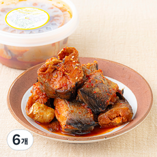 반찬천국 코다리 조림, 250g, 6개