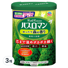 바스로망 입욕제 산림, 600g, 3개