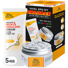 타이거밤 넥앤숄더 크림 50g + 릴리프 밤 25g 세트, 5세트