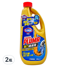 CLOROX 高樂氏 強力水管通渠劑, 15分鐘溶解毛髮 946ml, 2瓶
