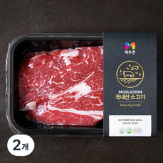 목우촌 국내산 소고기 아랫등심 스테이크용 (냉장), 300g, 2개