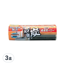 ST 雞仔牌 脫臭炭 衣櫃用, 搭配備長炭與活性炭的消臭劑，強力除臭, 300g, 3盒