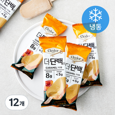 빙그레 끌레도르 더 단백바 아이스밀크 카라멜 (냉동), 85ml, 12개