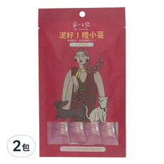 Pet Tomodachi 寵心出發 泥好!陸小蔓 天然蔬果肉泥 4條, 低磷配方, 天然蔬果, 72g, 2包