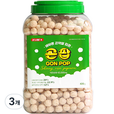 곤팝 배부른 곤약쌀 팝콘, 420g, 3개