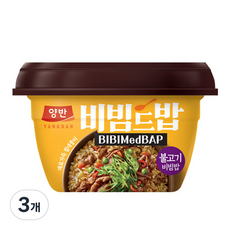 동원 양반 비빔드밥 불고기 비빔밥 컵, 271.5g, 3개